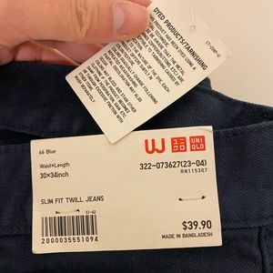 Slim Fit Twill Jeans